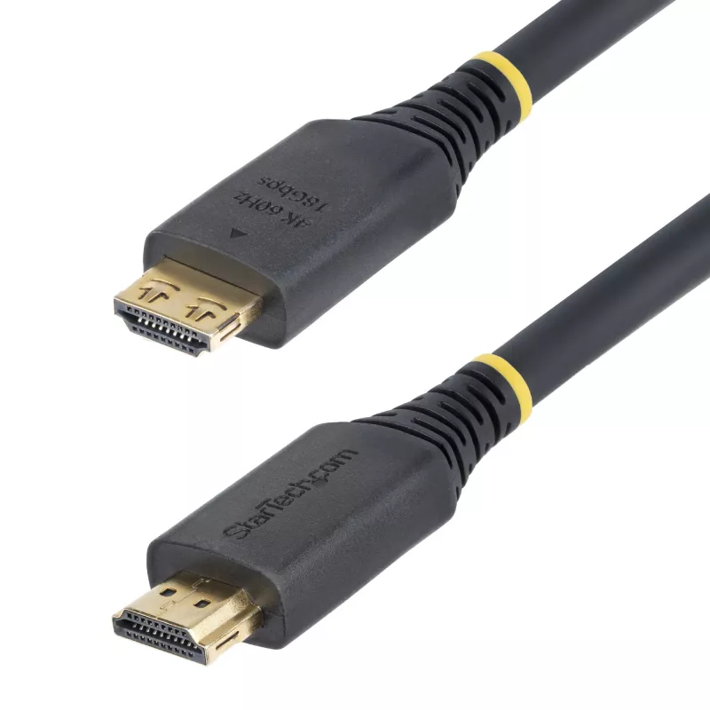 StarTech.com 20 pėdų (6,1 m) didelės spartos HDMI laidas su sugriebimo jungtimis, 4K 60Hz/1440p 144Hz, HDR10/HDCP 2.2/ARC, 18 Gbps, UHD HDMI 2.0 laidas televizoriui/monitoriui/ekranui, TPE apvalkalas