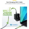StarTech.com 2.6 pėdų (80 cm) Thunderbolt 5 kabelis, 80 Gbps/iki 120 Gbps, 240 W PD, 8K 60 Hz, sertifikuotas Thunderbolt kabelis - suderinamas su Thunderbolt 4/USB4/USB-C