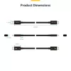 StarTech.com 2.6 pėdų (80 cm) Thunderbolt 5 kabelis, 80 Gbps/iki 120 Gbps, 240 W PD, 8K 60 Hz, sertifikuotas Thunderbolt kabelis - suderinamas su Thunderbolt 4/USB4/USB-C