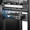 StarTech.com 1U serverio stovo lentyna – universali ventiliuojama ant stovo tvirtinama konsolinė dėkla 19 colių tinklo įrangos stovui ir spintai – tvirta plieninė – keliamoji galia 44 lb/20 kg – 16 colių gylio lentyna, juoda