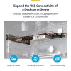 StarTech.com 4 prievadų USB Type-C PCIe kortelė, USB 3.2 10 Gbps, USB-C PCI Express išplėtimo kortelė, 4 nepriklausomi USB valdikliai, Windows/Linux/macOS, TAA atitinkanti