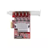 StarTech.com 4 prievadų USB Type-C PCIe kortelė, USB 3.2 10 Gbps, USB-C PCI Express išplėtimo kortelė, 4 nepriklausomi USB valdikliai, Windows/Linux/macOS, TAA atitinkanti