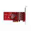 StarTech.com 4 prievadų USB Type-C PCIe kortelė, USB 3.2 10 Gbps, USB-C PCI Express išplėtimo kortelė, 4 nepriklausomi USB valdikliai, Windows/Linux/macOS, TAA atitinkanti