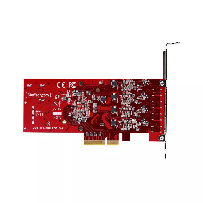 StarTech.com 4 prievadų USB Type-C PCIe kortelė, USB 3.2 10 Gbps, USB-C PCI Express išplėtimo kortelė, 4 nepriklausomi USB valdikliai, Windows/Linux/macOS, TAA atitinkanti