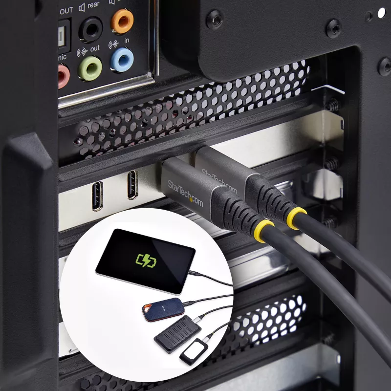 StarTech.com 4 prievadų USB Type-C PCIe kortelė, USB 3.2 10 Gbps, USB-C PCI Express išplėtimo kortelė, 4 nepriklausomi USB valdikliai, Windows/Linux/macOS, TAA atitinkanti