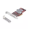 StarTech.com 4 prievadų USB Type-C PCIe kortelė, USB 3.2 10 Gbps, USB-C PCI Express išplėtimo kortelė, 4 nepriklausomi USB valdikliai, Windows/Linux/macOS, TAA atitinkanti