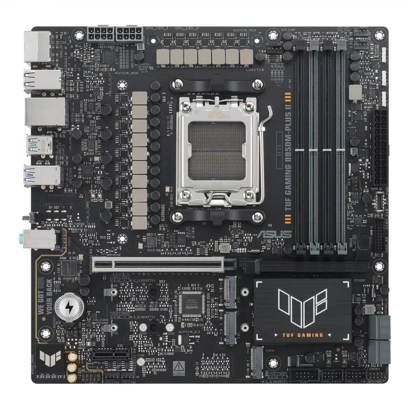 Pagrindinė plokštė ASUS TUF GAMING B850M-PLUS II AMD B850 Socket AM5 micro ATX