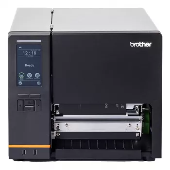 Brother IMP ETIQUETTES TJ-6521TN etikečių spausdintuvas Tiesioginis terminis / terminis perkėlimas Spalvotas 203 x 300 DPI 304,8 mm/sek Laidinis Ethernet LAN Wi-Fi Bluetooth