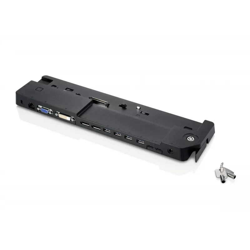 Fujitsu S26391-F1607-L119 nešiojamojo kompiuterio dokas / prievadų atkartotuvas, juodas