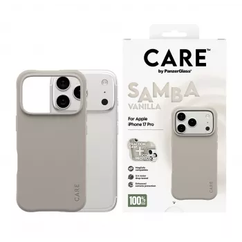 Cover PanzerGlass CARE by madingas dėklas Samba Vanilla MagSafe iPhone 17 Pro