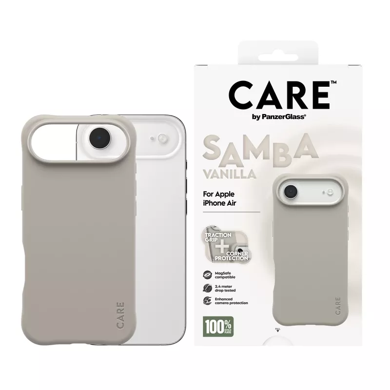 Cover PanzerGlass CARE by madingas dėklas Samba Vanilla MagSafe iPhone 17 Air