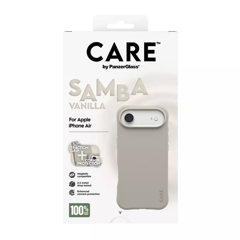 Cover PanzerGlass CARE by madingas dėklas Samba Vanilla MagSafe iPhone 17 Air