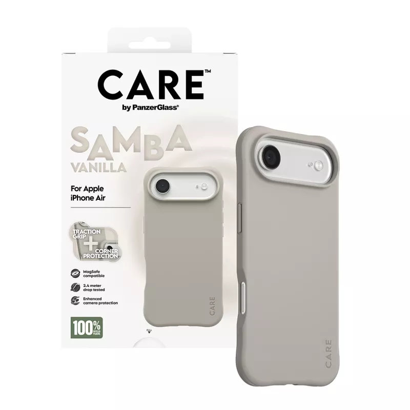 Cover PanzerGlass CARE by madingas dėklas Samba Vanilla MagSafe iPhone 17 Air