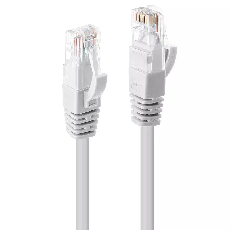 Lindy 2 m Cat.6 U/UTP tinklo kabelis, baltas, 2 m, Cat6, U/UTP (UTP), RJ-45, RJ-45, baltas