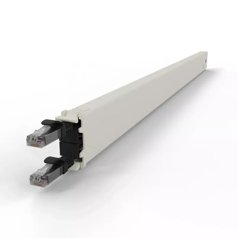 Tinklo kabelis PATCHBOX CONE30UTPBK RJ-45 Cat6a 1,8 m juodas