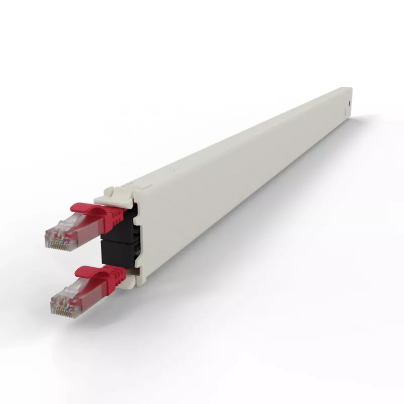 Tinklo kabelis PATCHBOX CONE30UTPRD RJ-45 Cat6a 1,8 m raudonas