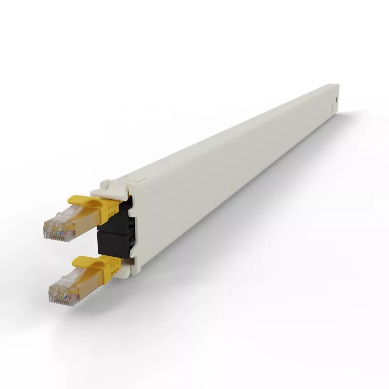 Tinklo kabelis PATCHBOX CONE30UTPYL RJ-45 Cat6a 1.8m Geltonas