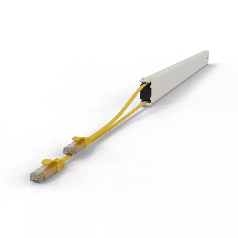 Tinklo kabelis PATCHBOX CONE46UTPYL RJ-45 Cat6a 2,5 m Geltonas