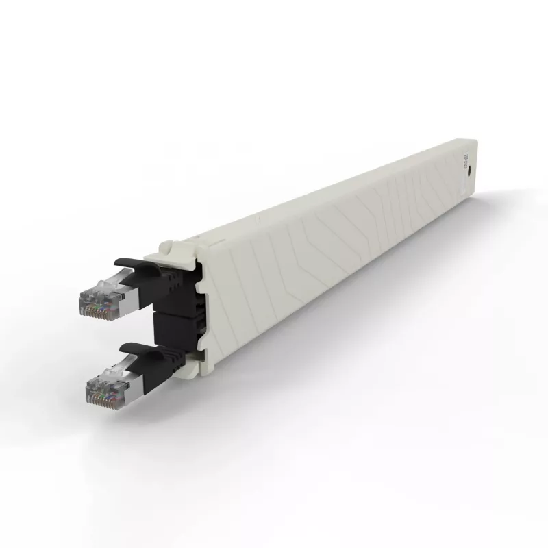 Tinklo kabelis PATCHBOX CONEX8STPBK RJ-45 Cat6a 0,8 m Juodas