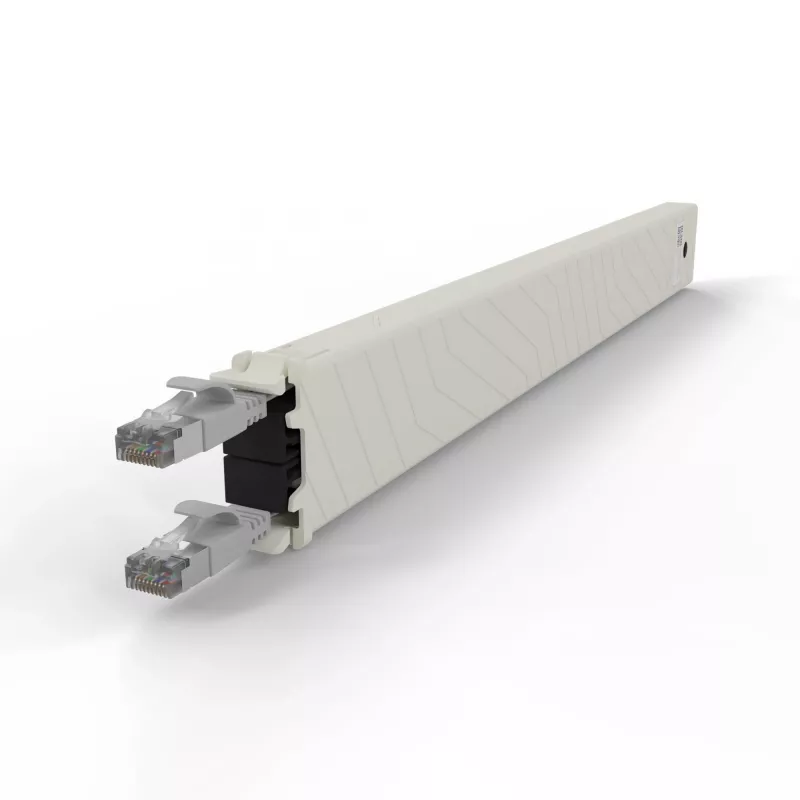 Tinklo kabelis PATCHBOX CONEX8STPSL RJ-45 Cat6a 0,8 m pilkas