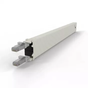 PATCHBOX .one kasetė 8RU UTP pilka 0,8 m Cat6a
