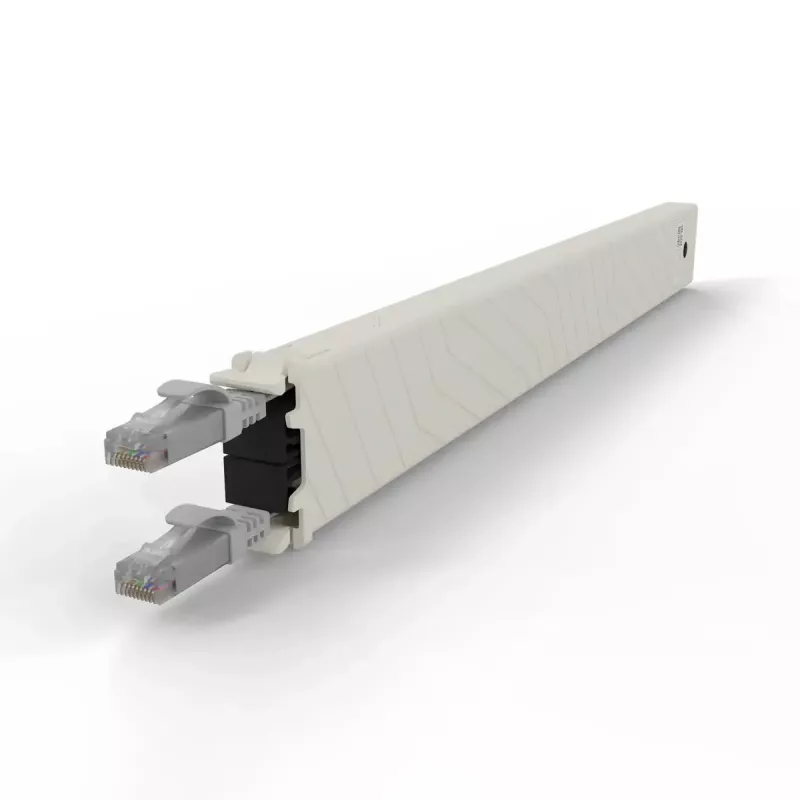 PATCHBOX .one kasetė 8RU UTP pilka 0,8 m Cat6a