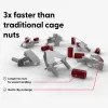 Varžtai ir veržlės PATCHBOX dvmnt50RD M6 aliuminis plienas 50 vnt.