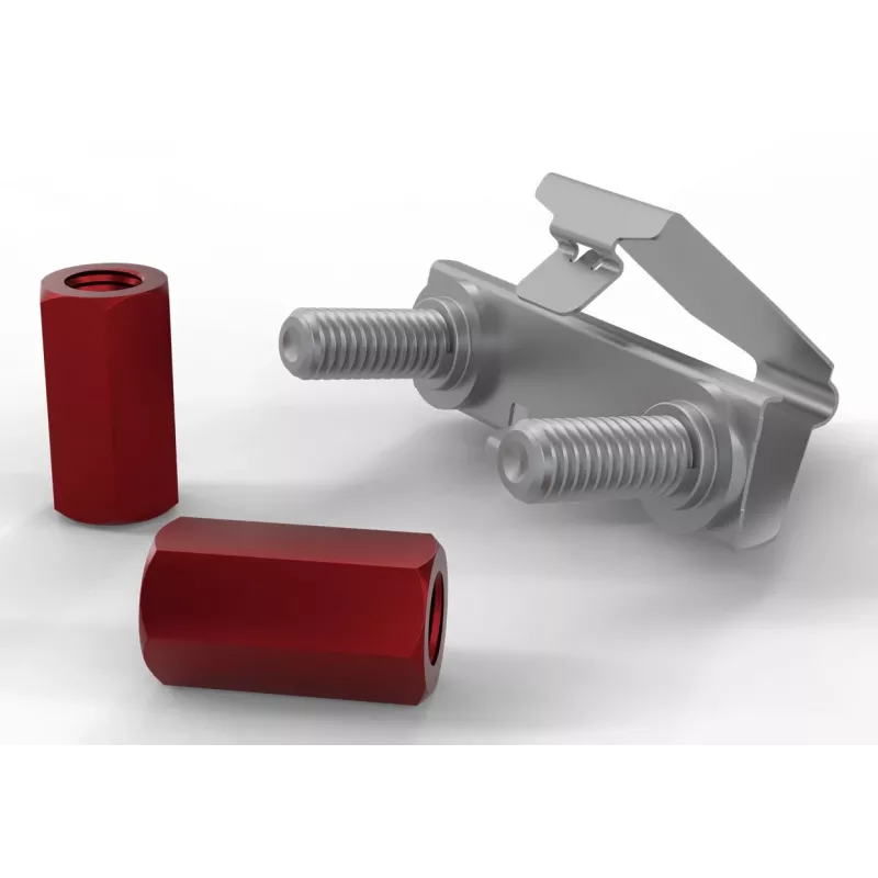 Varžtai ir veržlės PATCHBOX dvmnt50RD M6 aliuminis plienas 50 vnt.