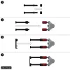 Kabelių valdymo skydelis PATCHBOX Patchcatch Solo 24-Pack Juoda Red