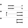 Kabelių valdymo skydelis PATCHBOX Patchcatch Solo 24-Pack Juoda Red