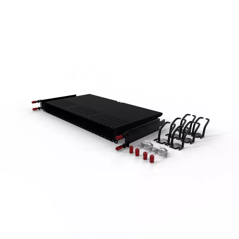 Kabelių tvarkymo panelė PATCHBOX One PONEFRAME 19 colių juoda