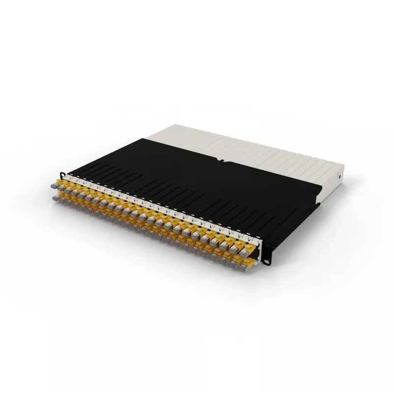 Tinklo kabelis PATCHBOX PONEX8STPYL 0,8 m Cat6a U/FTP geltonas