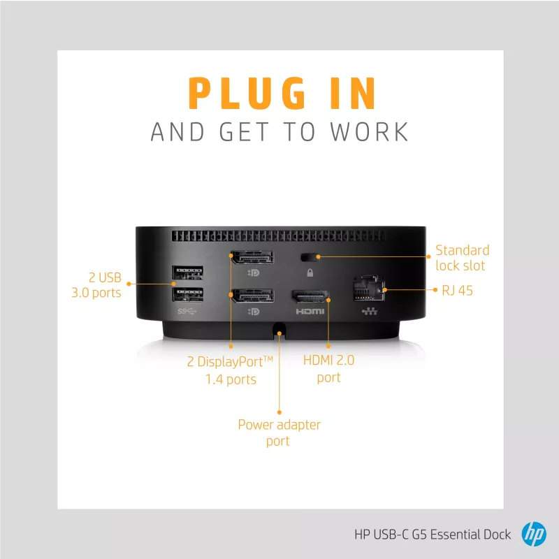 Docking stotelė HP USB-C G5 Essential Dock