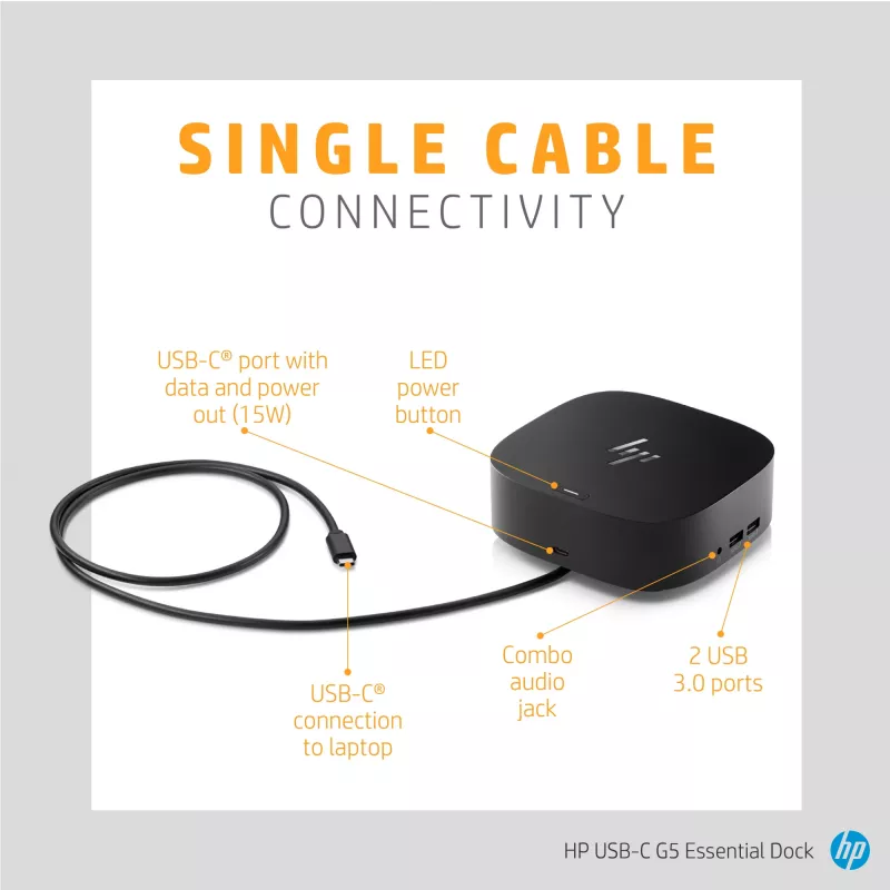 Docking stotelė HP USB-C G5 Essential Dock