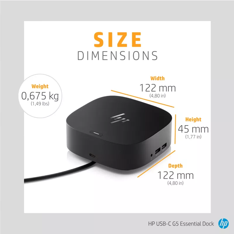 Docking stotelė HP USB-C G5 Essential Dock