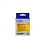 Epson etikečių kasetė su tvirtu lipniu sluoksniu LK-4YBW juoda/geltona 12 mm (9 m)