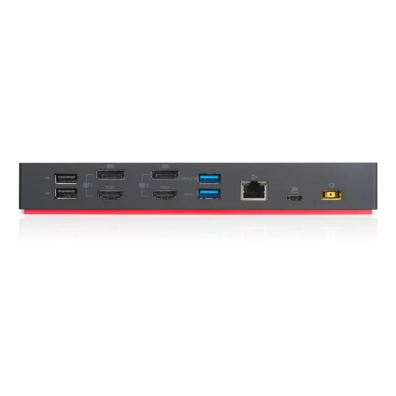 Lenovo 40AF0135UK nešiojamojo kompiuterio dokas / prievado replikatorius Laidinis USB 3.2 Gen 1 (3.1 Gen 1) Type-C Juoda