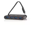 USB šakotuvas Nedis TCARF200BK USB 3.2 Gen 1 Type-C juodas