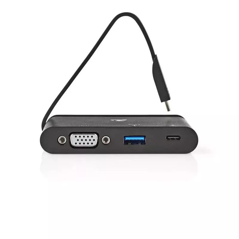 Nedis TCARF220BK nešiojamojo kompiuterio dokas USB 3.2 Gen 1 Type-C juodas