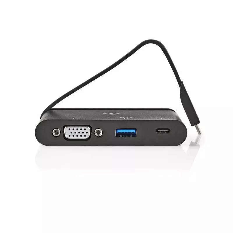 Nedis TCARF220BK nešiojamojo kompiuterio dokas USB 3.2 Gen 1 Type-C juodas