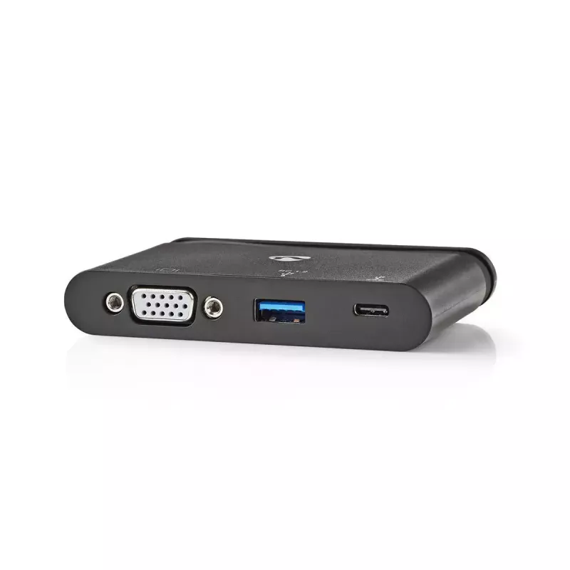 Nedis TCARF220BK nešiojamojo kompiuterio dokas USB 3.2 Gen 1 Type-C juodas