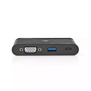 Nedis TCARF220BK nešiojamojo kompiuterio dokas USB 3.2 Gen 1 Type-C juodas