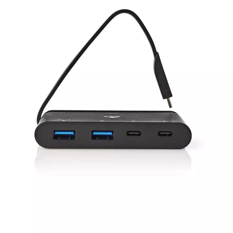 Nedis TCARF250BK USB 3.2 Gen 1 Type-C šakotuvas, juodas
