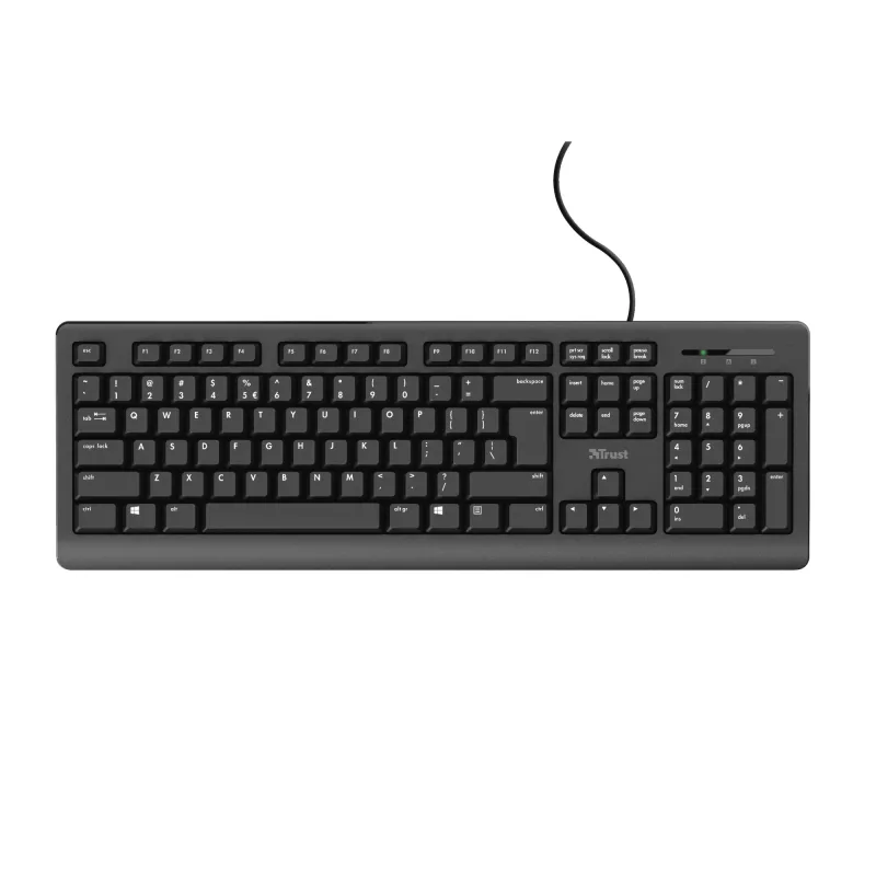 Trust TK-150 klaviatūra Office USB QWERTZ vokiečių juoda