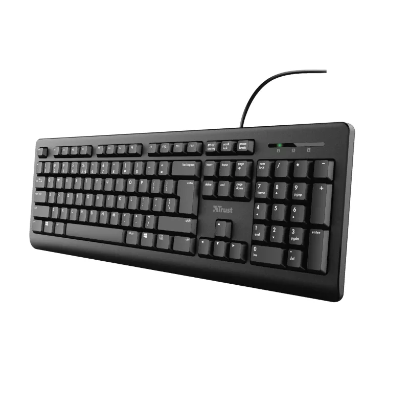 Trust TK-150 klaviatūra Office USB QWERTZ vokiečių juoda