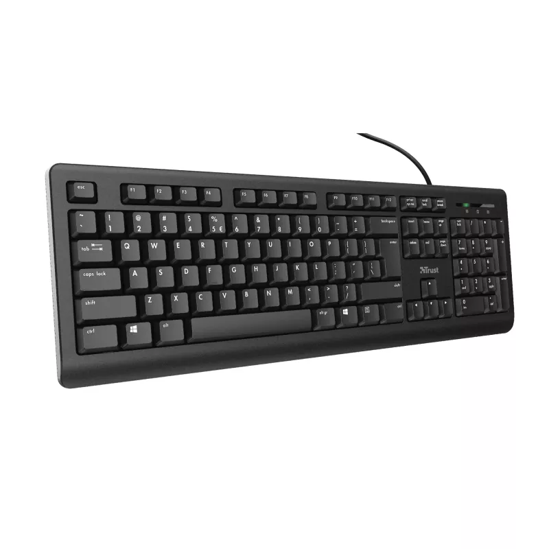 Trust TK-150 klaviatūra Office USB QWERTZ vokiečių juoda