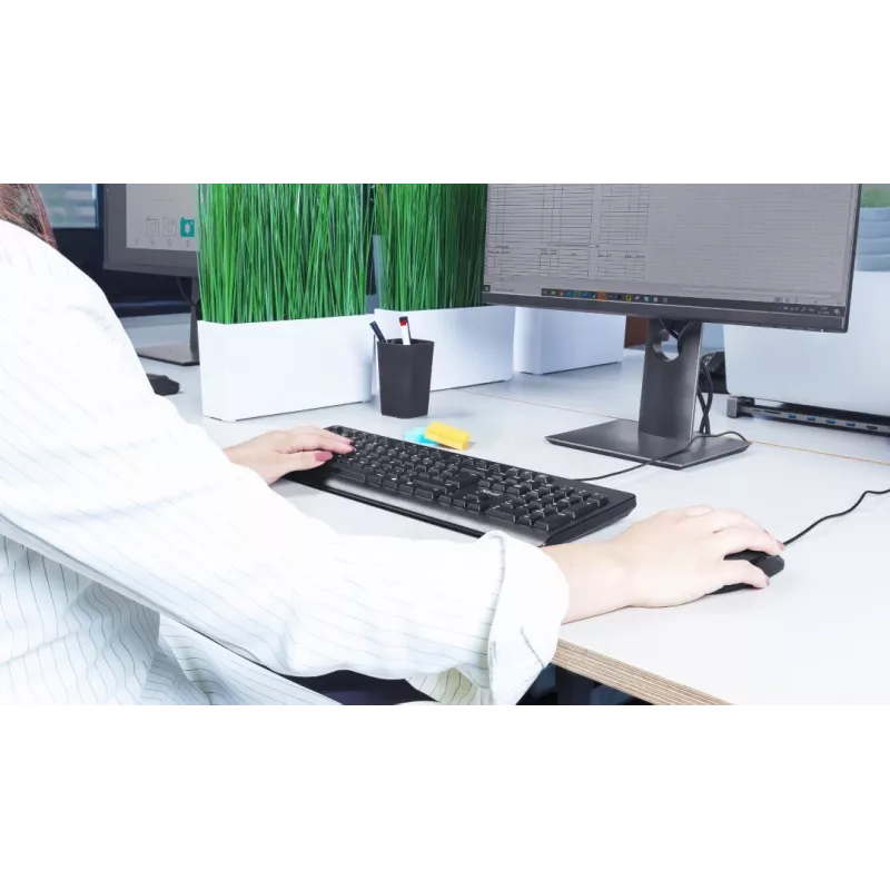 Trust TK-150 klaviatūra Office USB QWERTZ vokiečių juoda