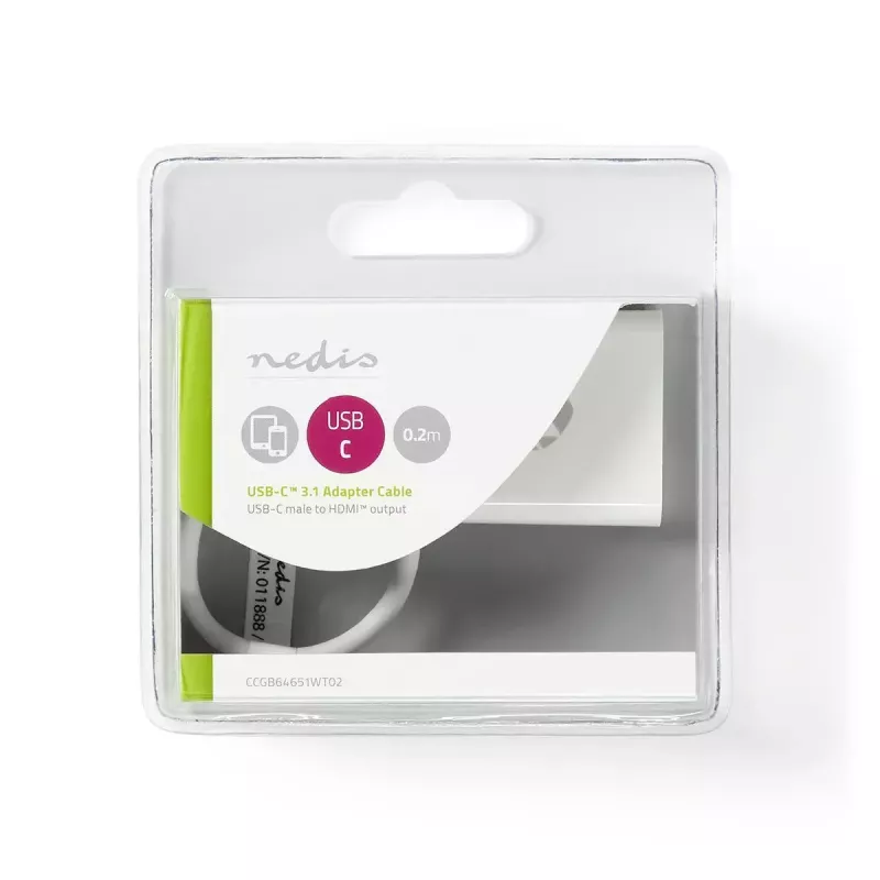 USB grafikos adapteris Nedis CCGB64651WT02 3840 x 2160 pikselių Balta