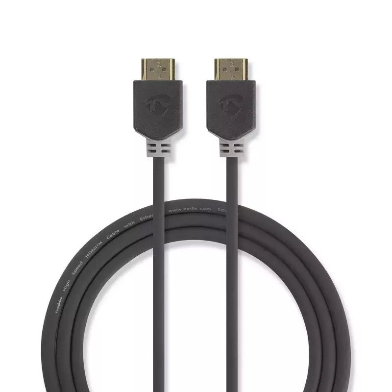 HDMI laidas Nedis CVBW34000AT30 3 m HDMI A tipo Kištukas Antracito