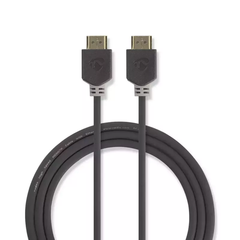 HDMI laidas Nedis CVBW35000BK10 1m HDMI Type A vyriška Anthracite